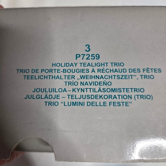 Partylite P7259 Snowman Christmas Tree Stars Votive Candle Holders Set of 3 - Picture 10 of 13